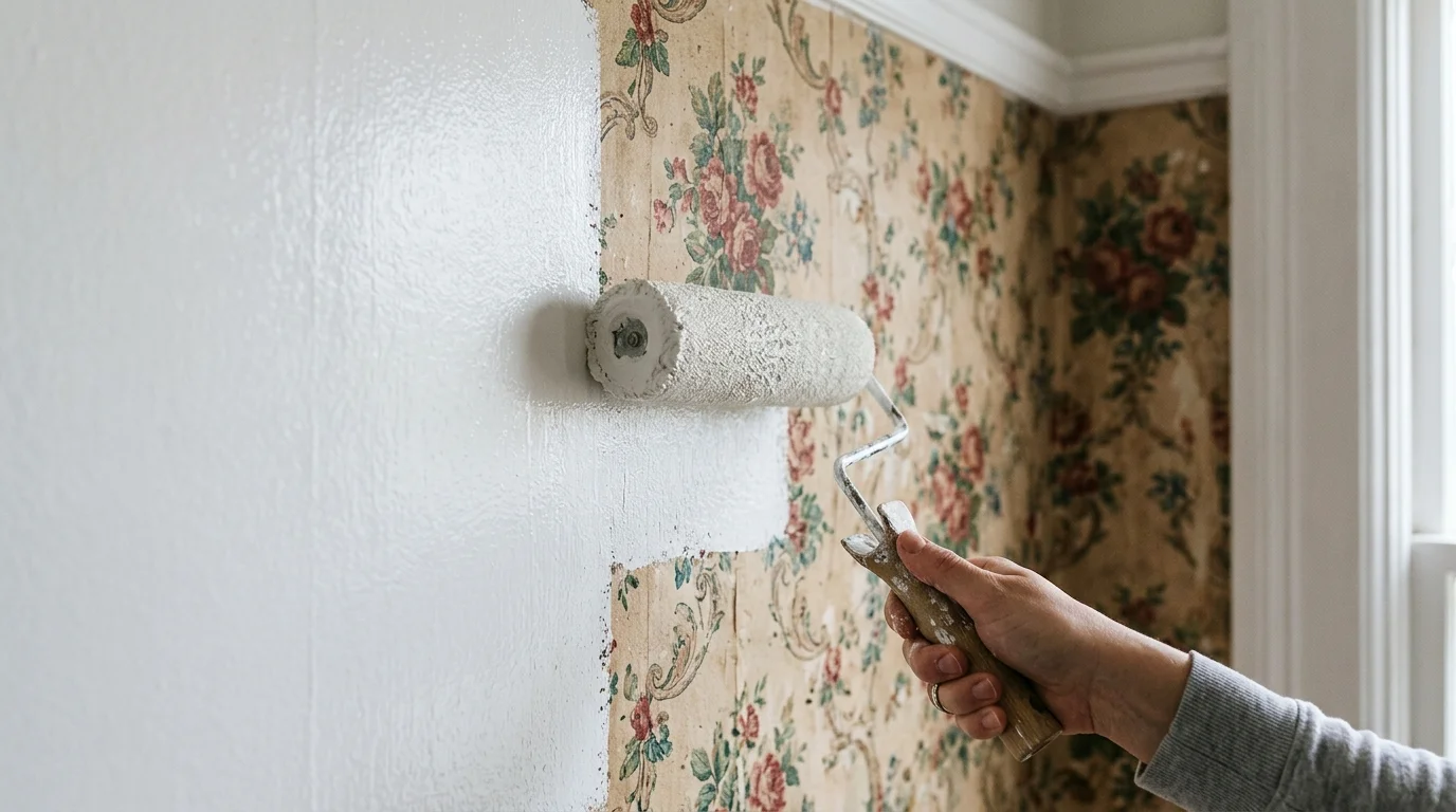 painting over wallpaper