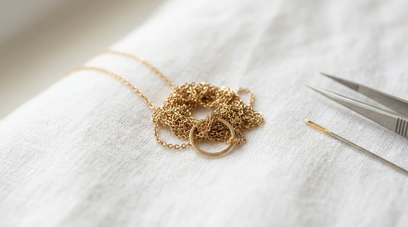how do you untangle a necklace