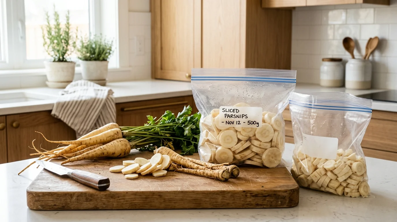 can you freeze parsnips